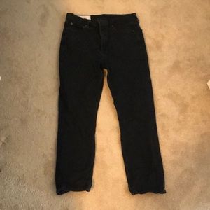 High rise black gap jeans